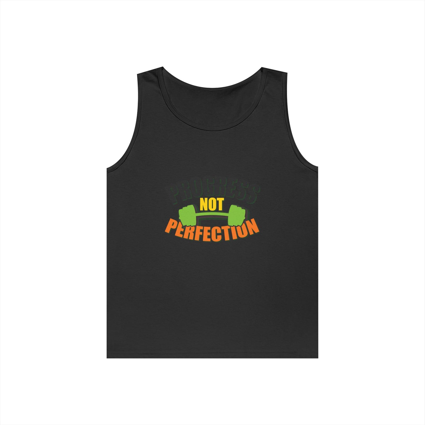 Tank Top - Gym Design Quote Heavy Cotton 100% Cotton Classic Fit