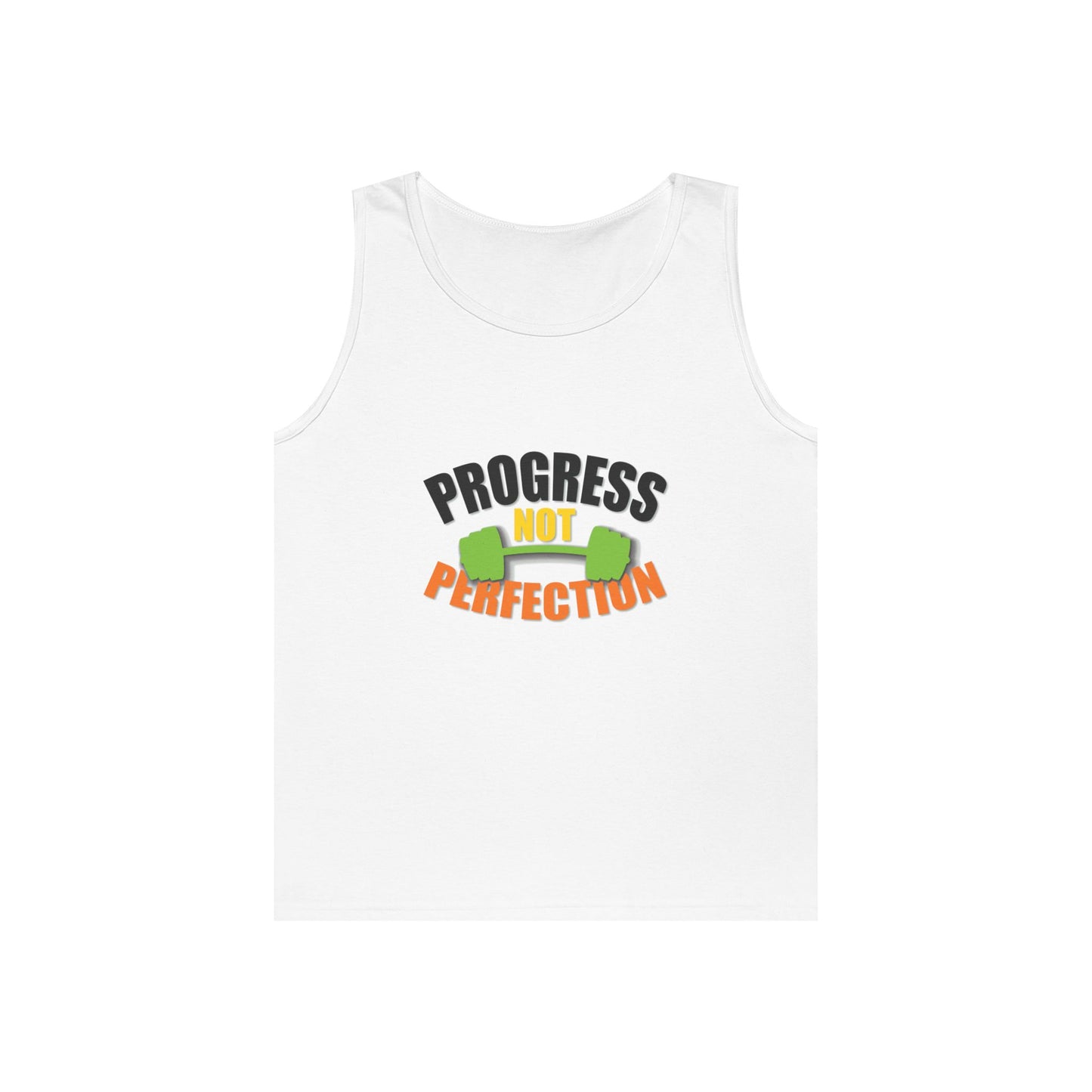 Tank Top - Gym Design Quote Heavy Cotton 100% Cotton Classic Fit