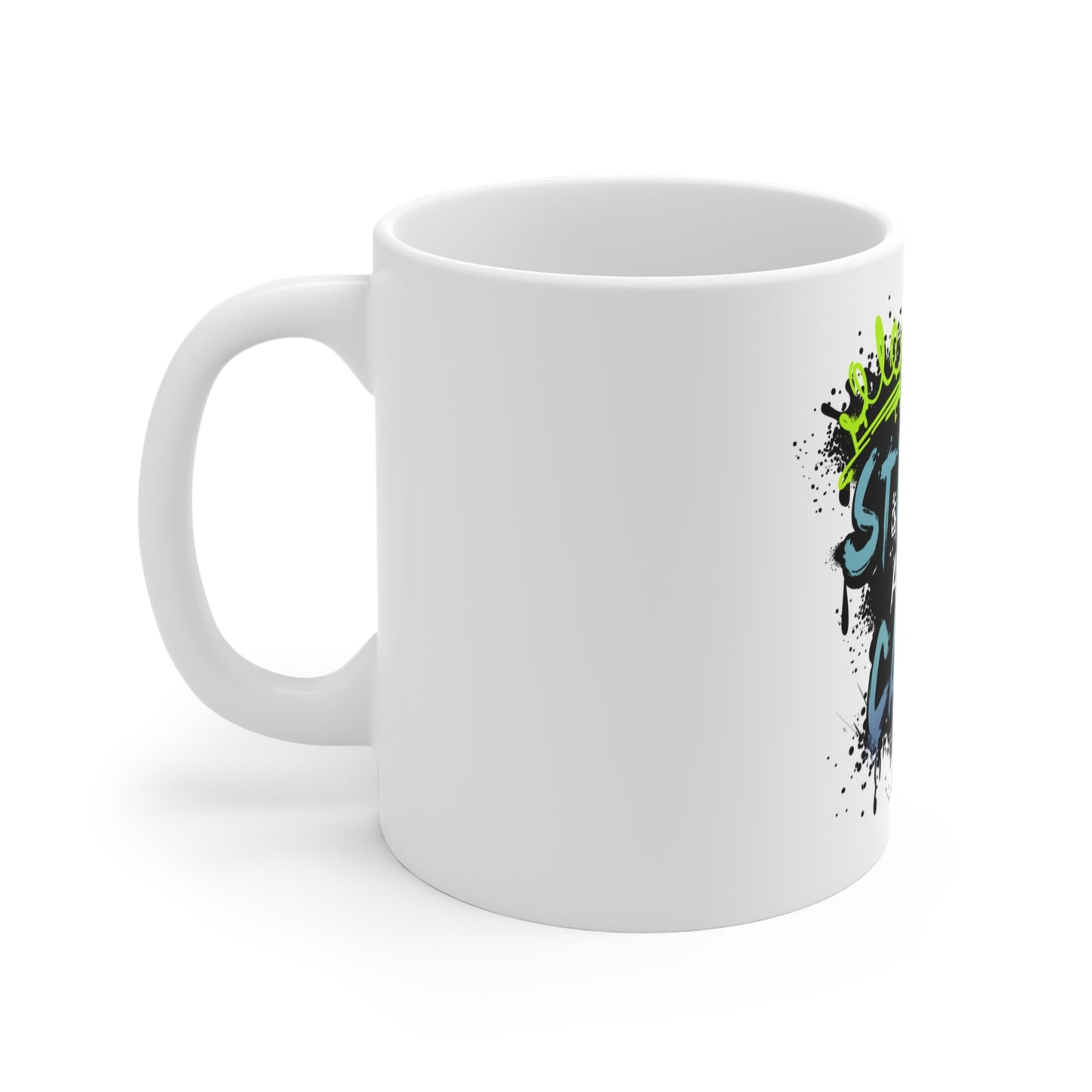 Mug: The Streets Are My Canvas Street Art Coffee Mug - Graffiti Design