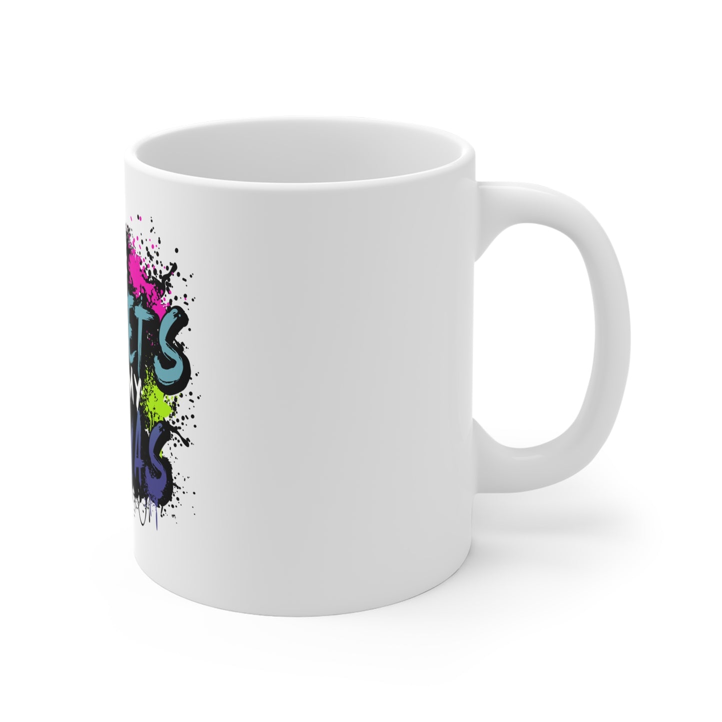 Mug: The Streets Are My Canvas Street Art Coffee Mug - Graffiti Design